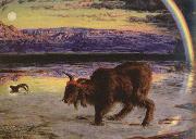 William Holman Hunt the scapegoat oil on canvas